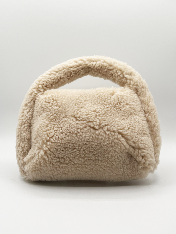 svnx Borg Grab Bag in Cream