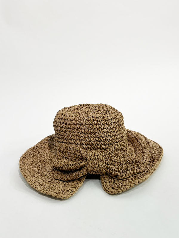 Svnx Bowknot Straw Sun Hat