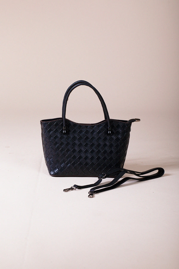 Svnx Braided Textured Crossbody Tote