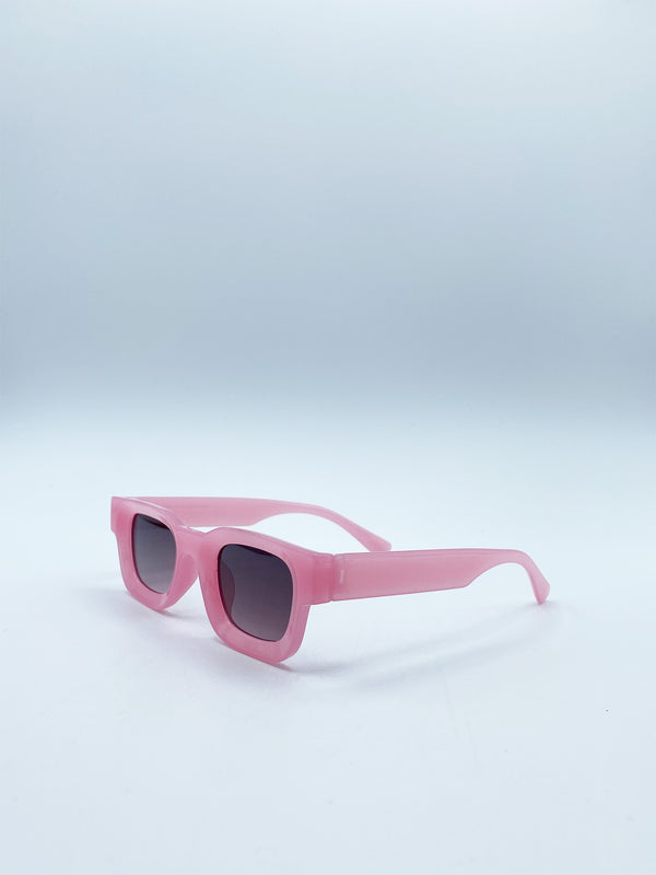 Svnx Chunky Square Frame Sunglasses In Pink