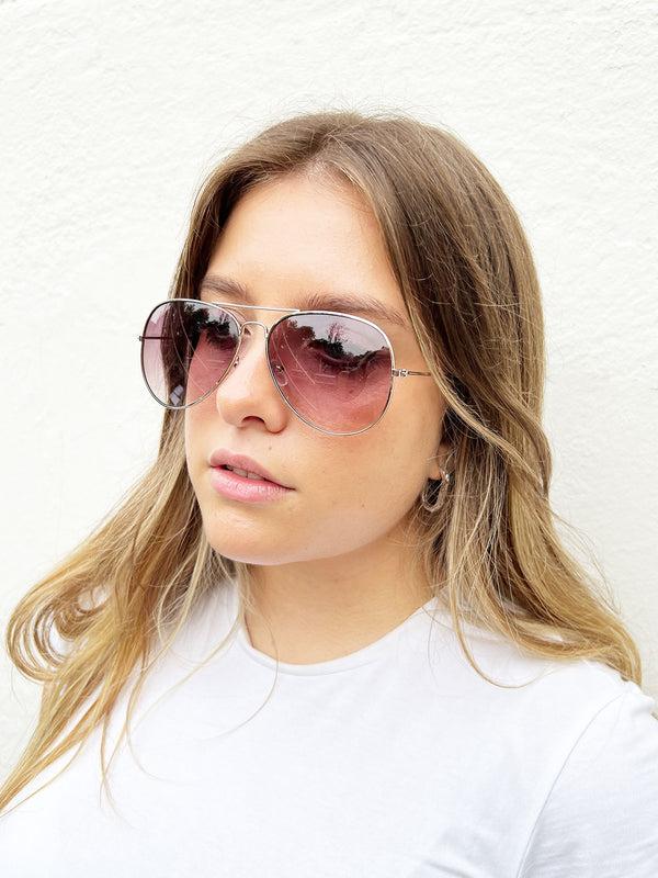 Svnx Classic Aviator Metal Frame Sunglasses