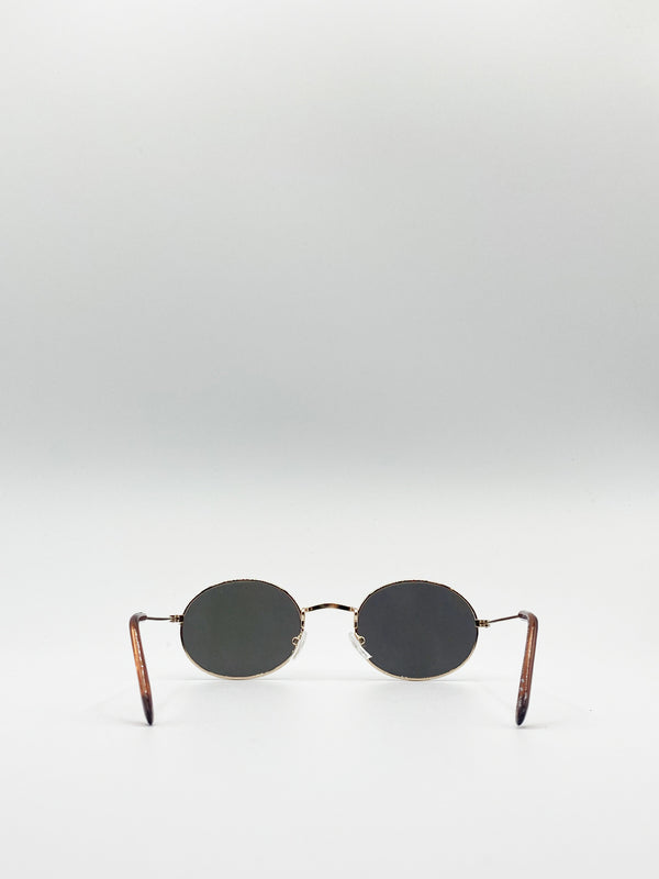 Svnx Classic Metal Frame Round Sunglasses