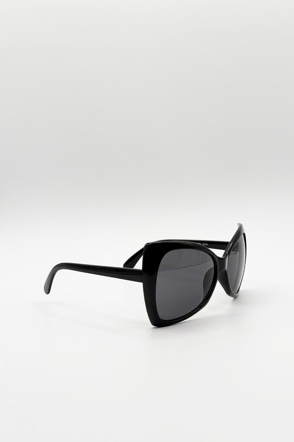 Svnx Classic Oversized Sunglasses In Black
