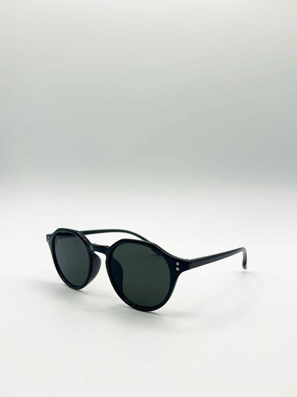 Svnx Classic Preppy Plastic Frame Sunglasses