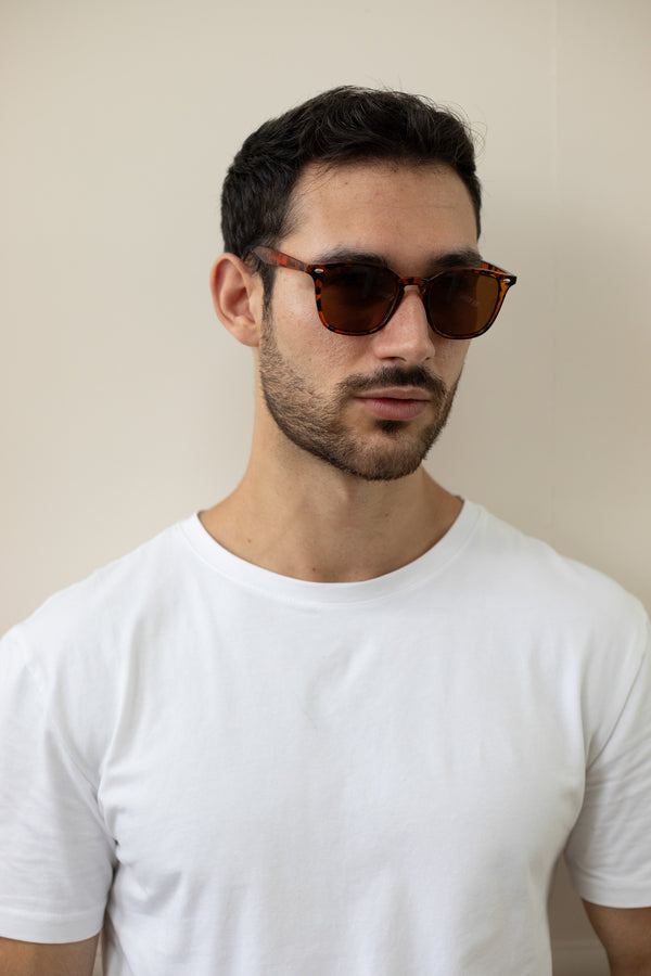 Svnx Classic Preppy Square Frame Sunglasses