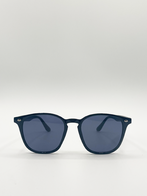 svnx Classic Rounded Wayfarer Style Sunglasses