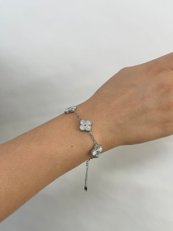 Svnx Clover Bracelet In Silver