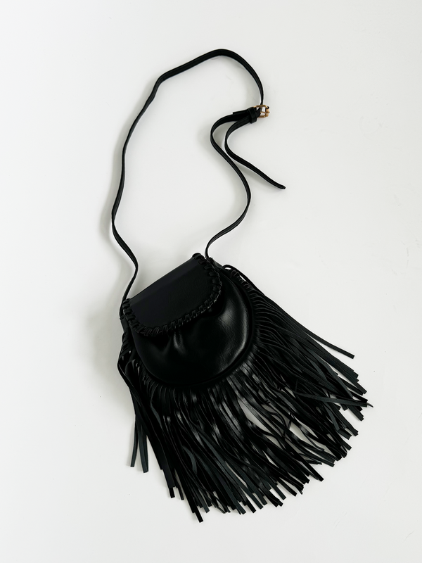 svnx Cross Body PU Leather Tassel bag