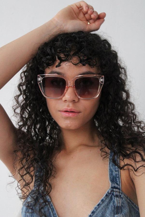 Svnx Crystal Frame Oversized Square Sunglasses