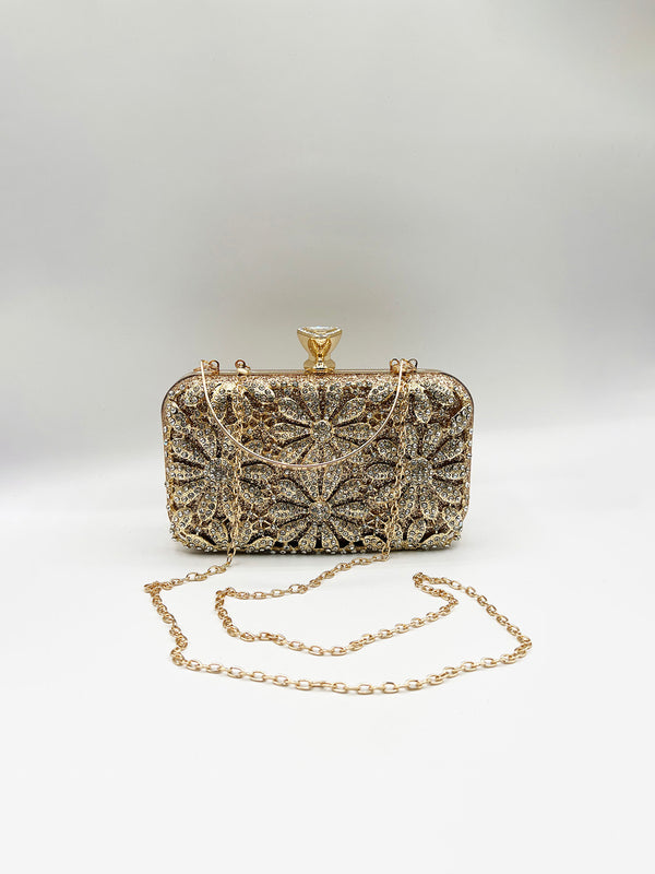 Svnx Daisy Embellished Clutch Bag