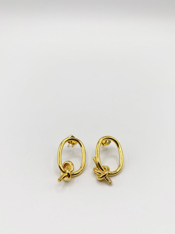 Svnx Earrings With Knot Detail