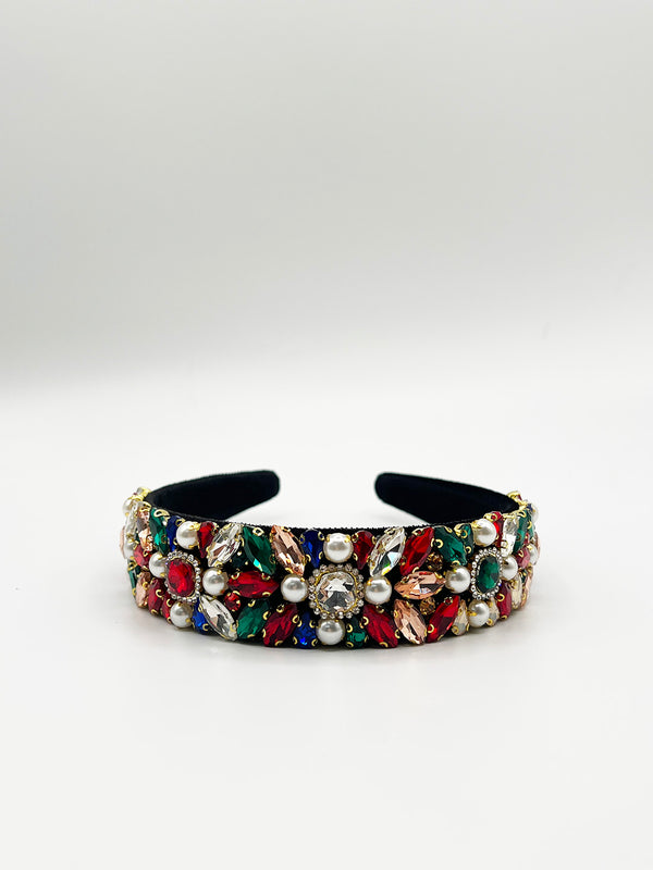 Svnx Embellished Crystal Headband In Multi