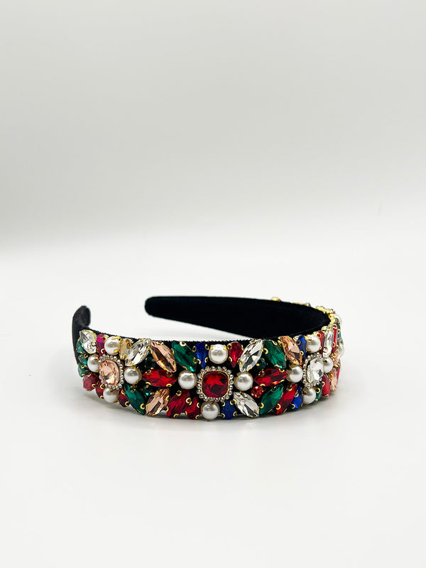 Svnx Embellished Crystal Headband In Multi
