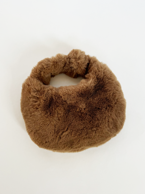 Svnx Faux Fur Soft Grab Bag In Brown