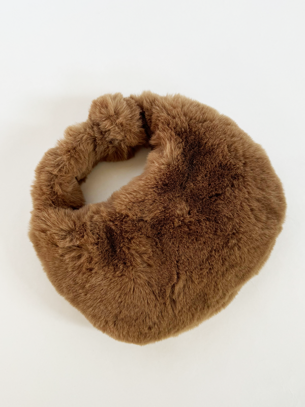 Svnx Faux Fur Soft Grab Bag In Brown