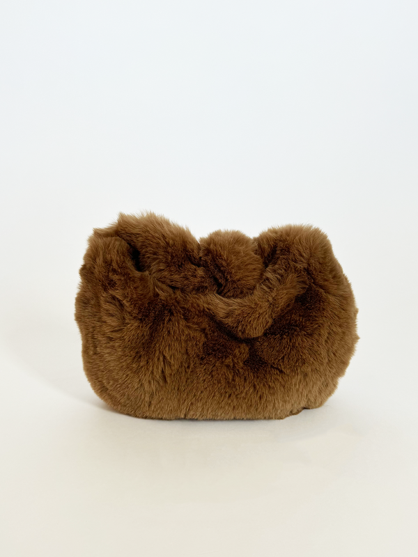 Svnx Faux Fur Soft Grab Bag In Brown