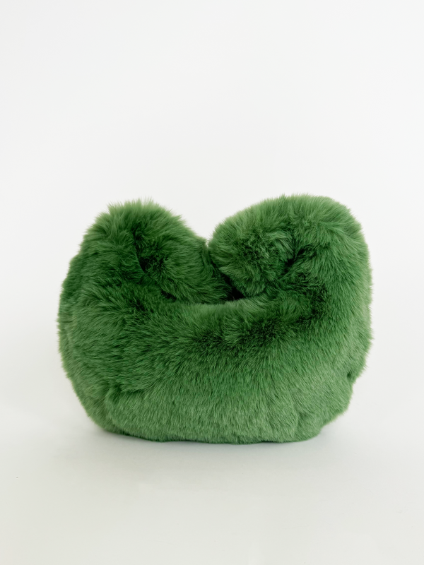 Svnx Faux Fur Soft Grab Bag In Green