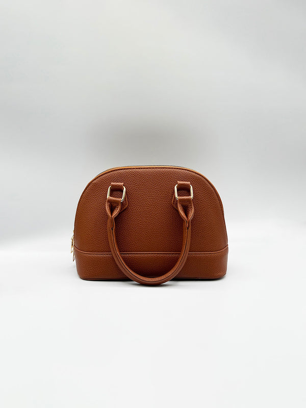 Svnx Faux Leather Mini Crossbody Bag In Brown