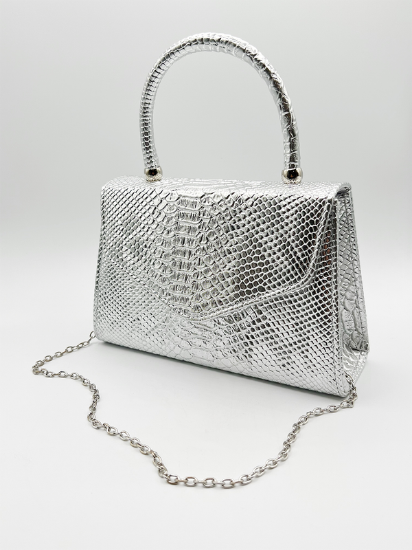 Svnx Faux Snakeskin Mini Bag