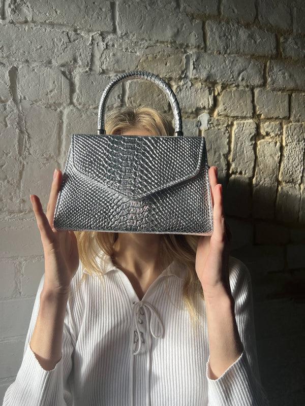 Svnx Faux Snakeskin Mini Bag