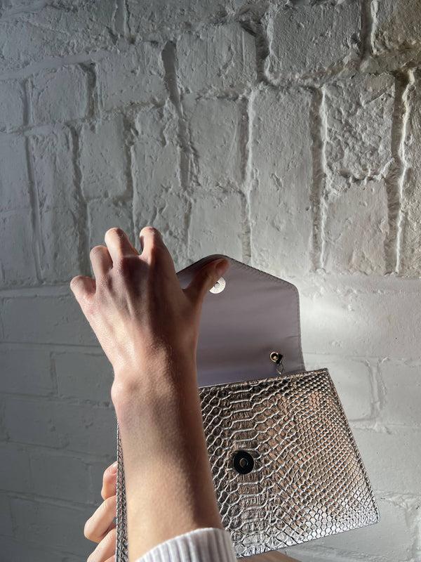 Svnx Faux Snakeskin Mini Bag