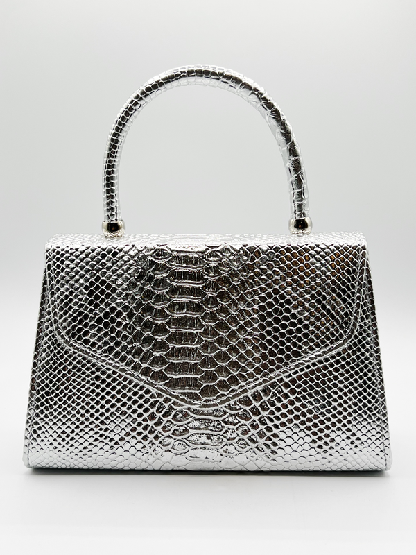 svnx Faux Snakeskin Mini Bag