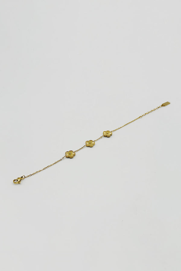 svnx Floral Bracelet in Gold