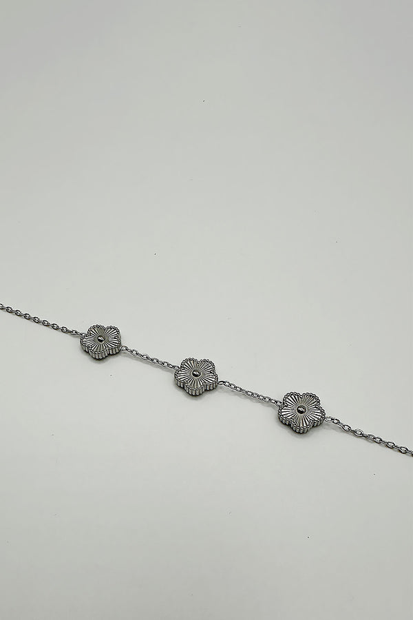 svnx Floral Bracelet in Silver