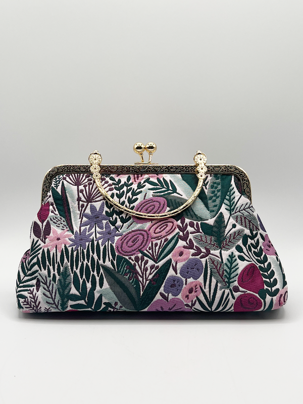 Svnx Floral Embroidered Clutch Bag