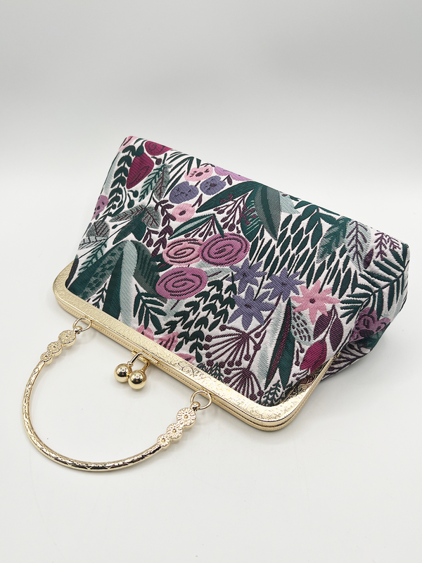 Svnx Floral Embroidered Clutch Bag