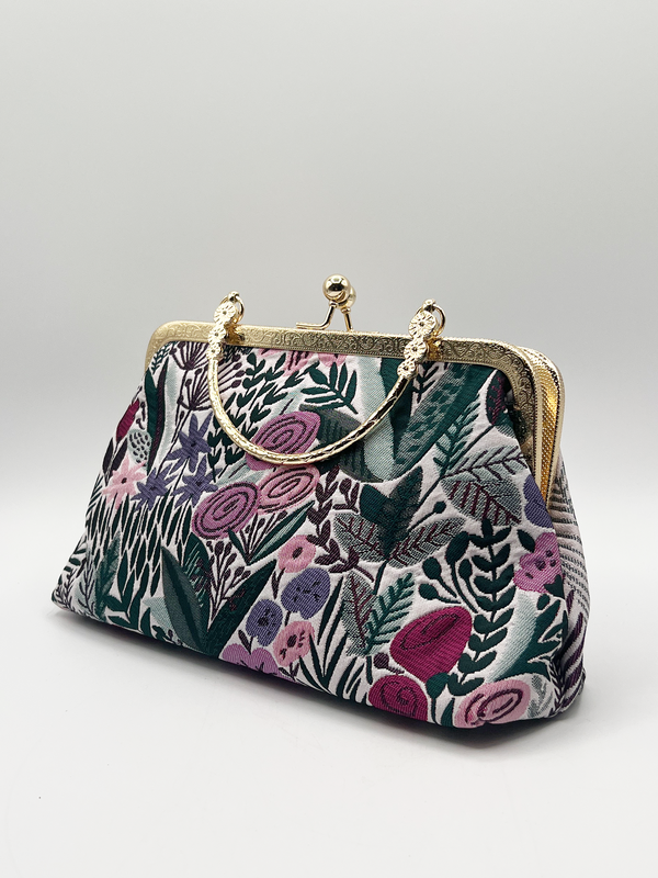 Svnx Floral Embroidered Clutch Bag