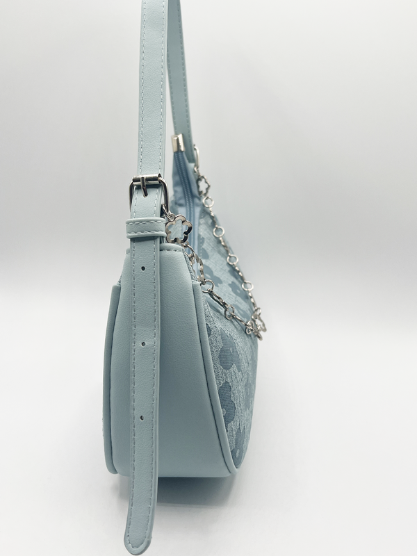 Svnx Floral Print Miniture Shoulder Bag With Chain