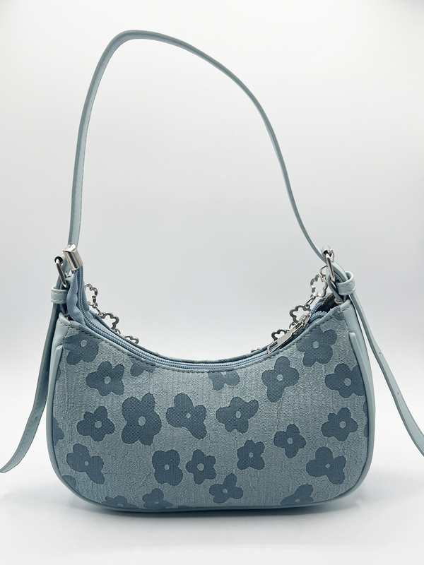 Svnx Floral Print Miniture Shoulder Bag With Chain