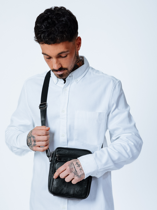 svnx Genuine Leather Crossbody Messenger