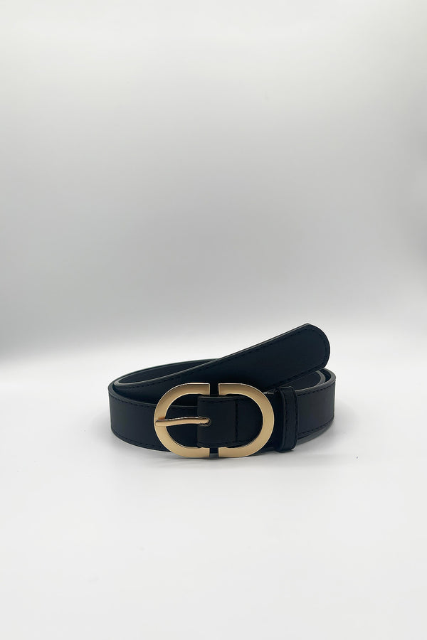 svnx Gold Metal Buckle In Black