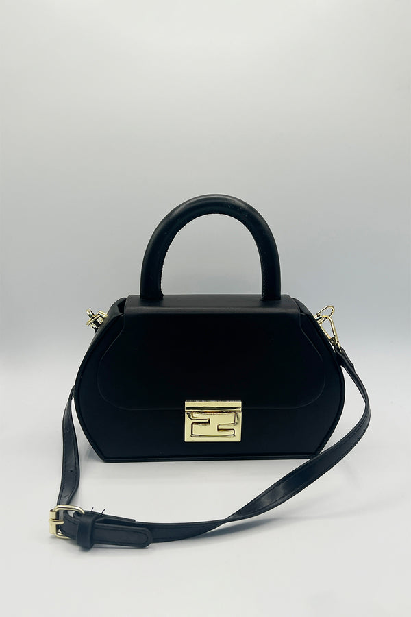 Svnx Hard Grab Bag In Black With Gold Hardware