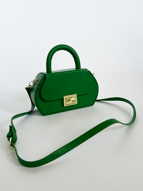 Svnx Hard Grab Bag In Green With Gold Hardware