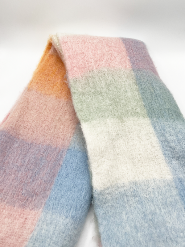 Svnx Light Checked Print Scarf