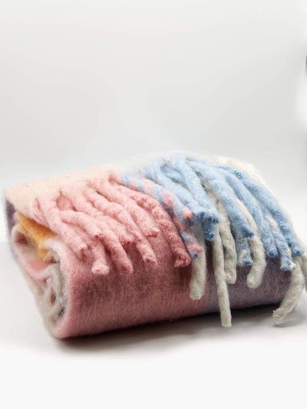 Svnx Light Checked Print Scarf