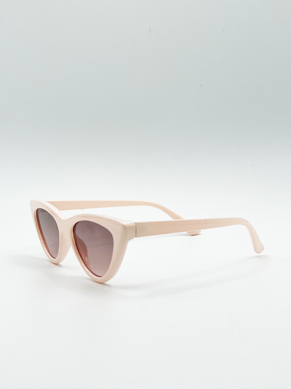 Svnx Light Pink Cateye Sunglasses