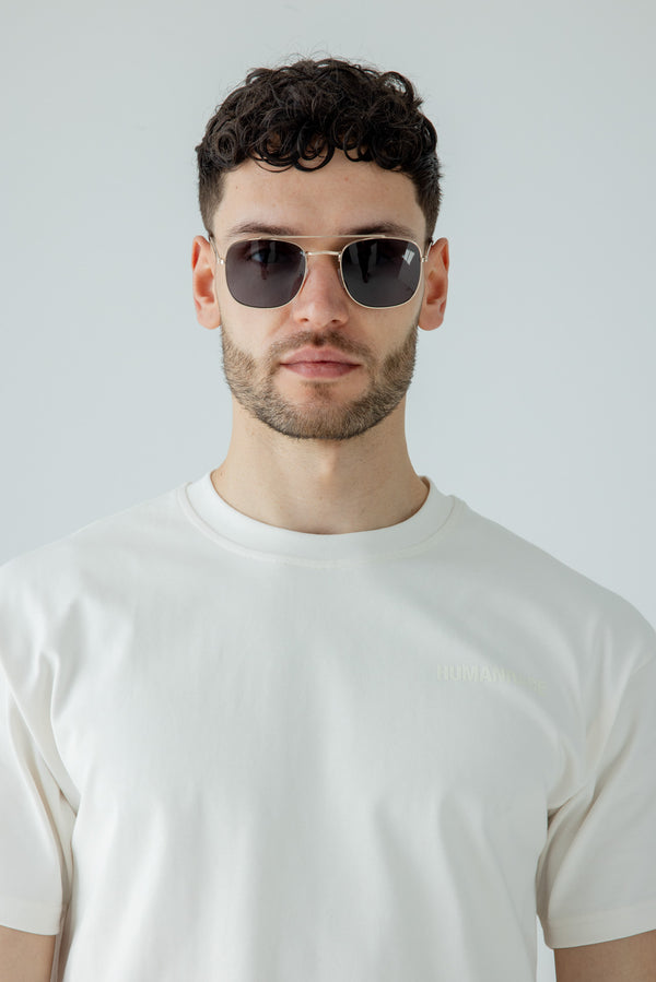 svnx Metal Frame Aviator Style Square Sunglasses