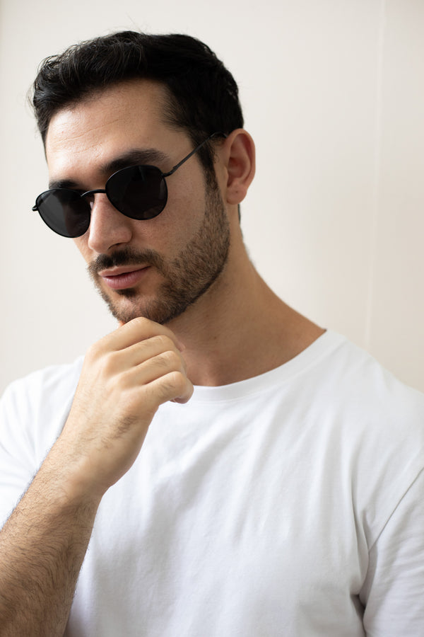 Svnx Metal Frame Round Sunglasses