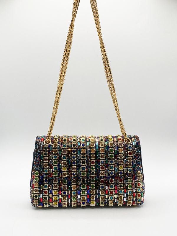 Svnx Multicolour Embellished Shoulder Bag