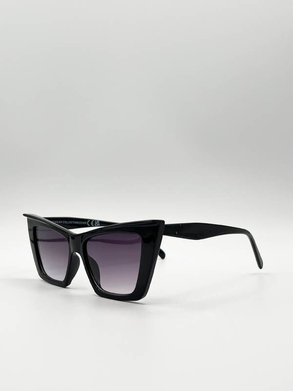 Svnx Oversized Angular Cateye Sunglasses