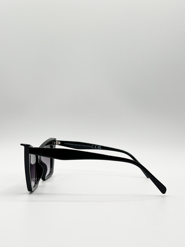 Svnx Oversized Angular Cateye Sunglasses