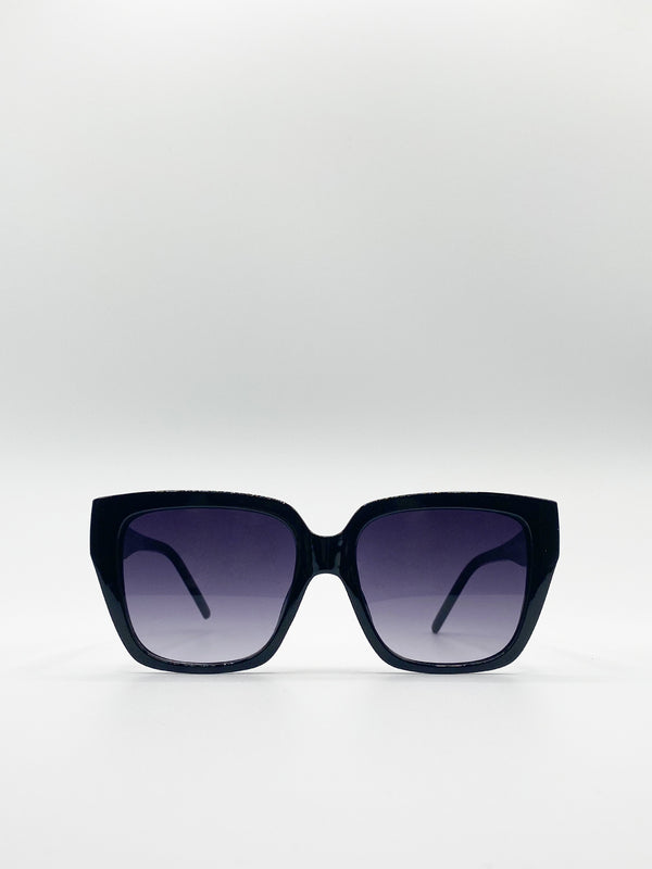 Svnx Oversized Plastic Frame Cateye Sunglasses