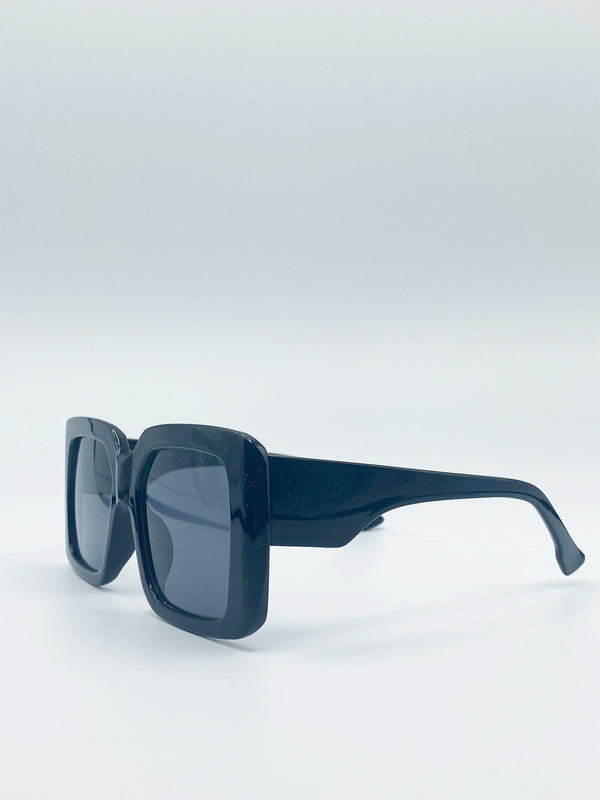 Svnx Oversized Plastic Frame Square Sunglasses
