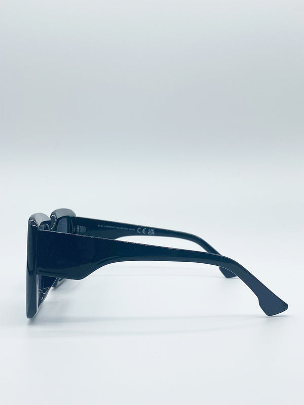 Svnx Oversized Plastic Frame Square Sunglasses