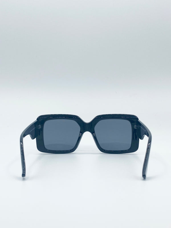 Svnx Oversized Plastic Frame Square Sunglasses