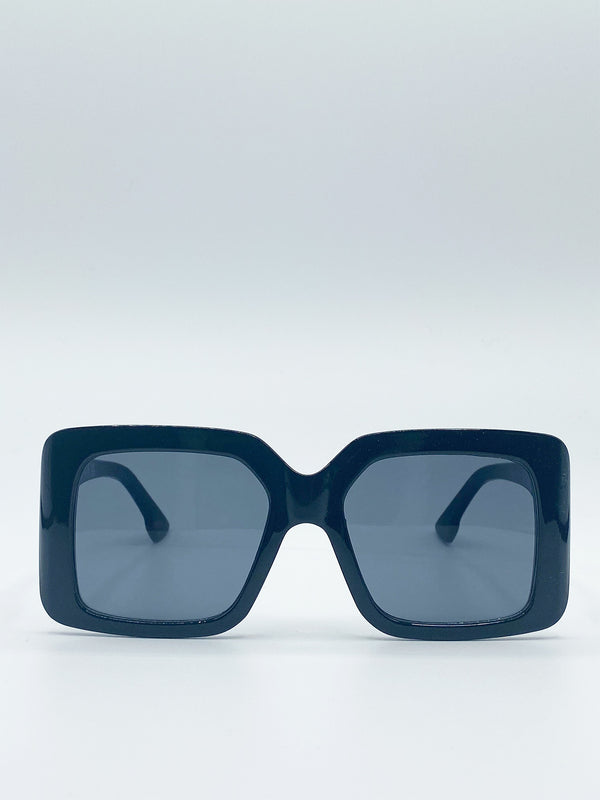 Svnx Oversized Plastic Frame Square Sunglasses